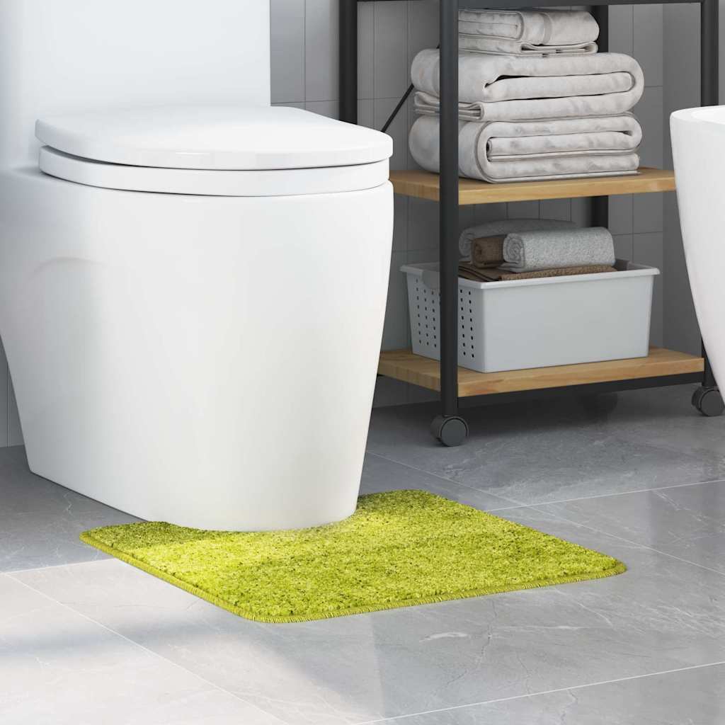 Anti-slip Bath Mat with Toilet Cut Green 50 x 50 cm PP