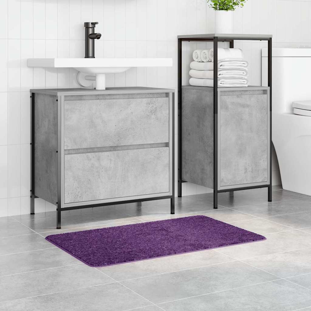 Anti-slip Bath Mat Purple 50 x 80 cm PP