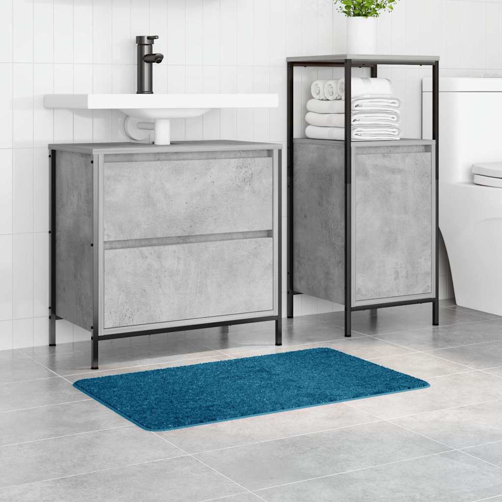 Anti-slip Bath Mat Blue 50 x 80 cm PP