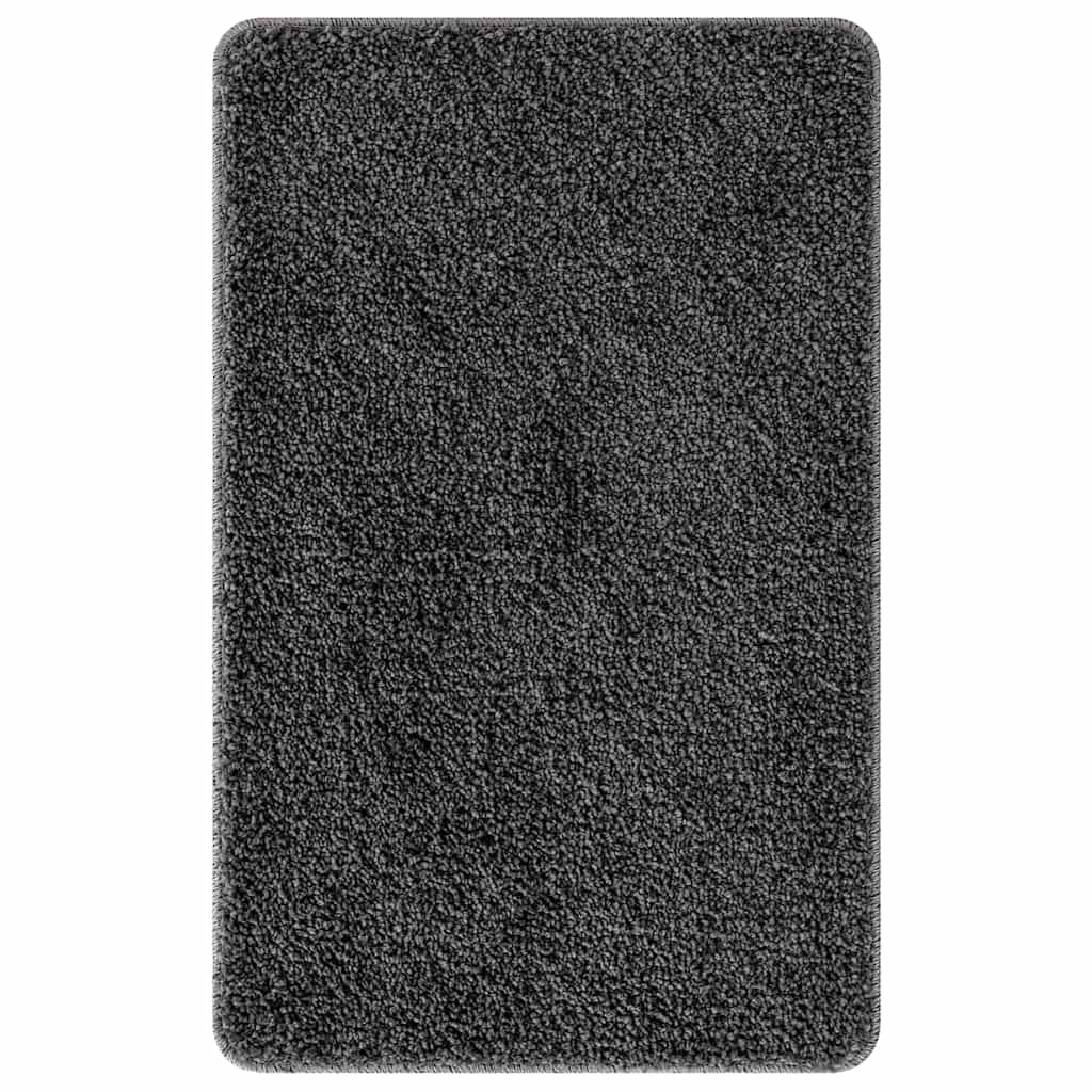 Anti-slip Bath Mat Set 2 pcs Dark Grey PP