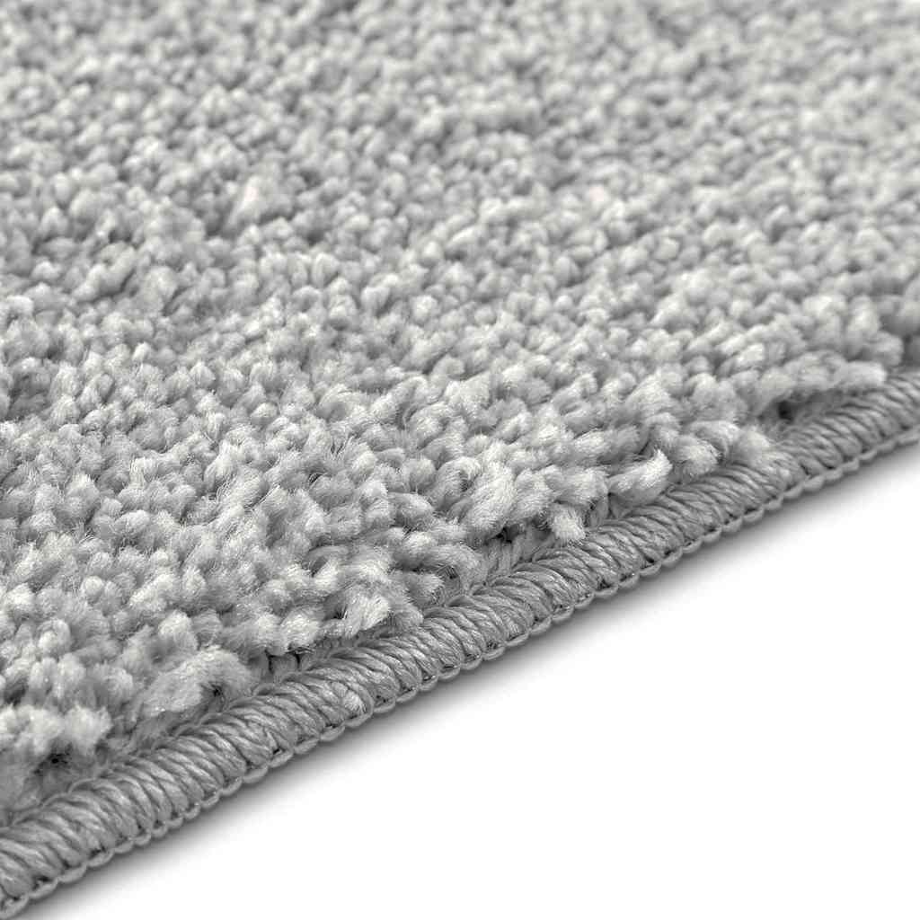 Anti-slip Bath Mat Set 2 pcs Grey PP