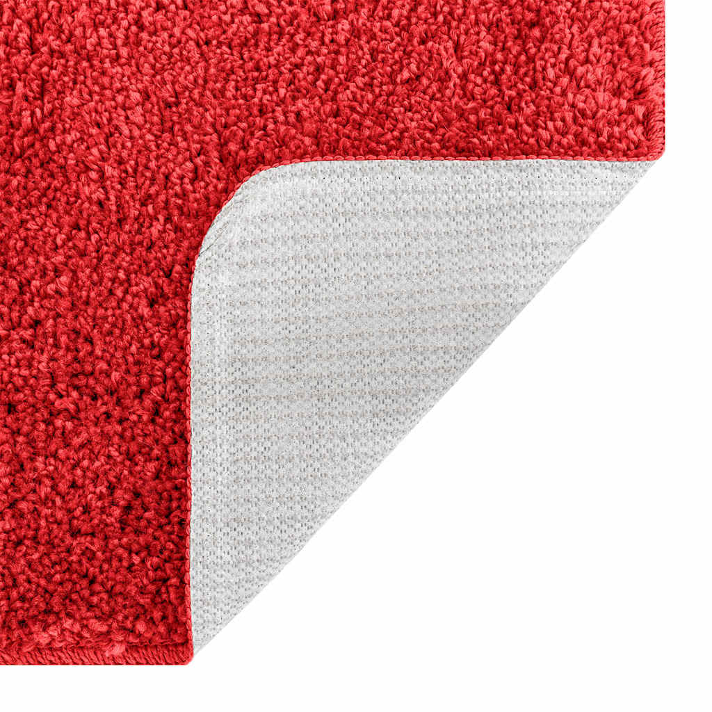 Anti-slip Bath Mat Set 2 pcs Red PP