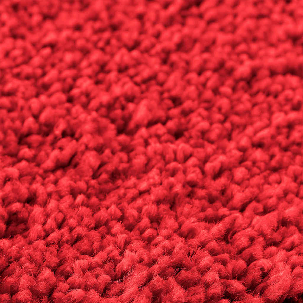 Anti-slip Bath Mat Set 2 pcs Red PP