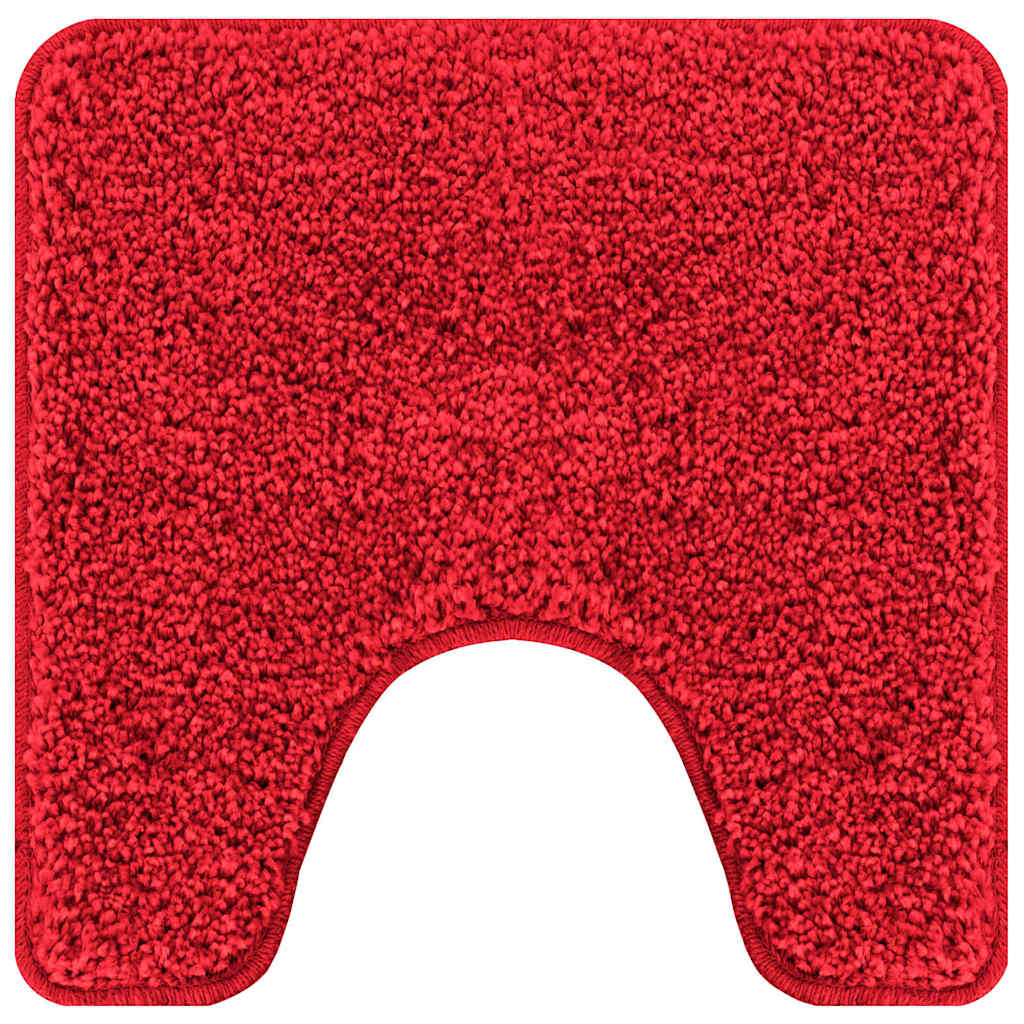 Anti-slip Bath Mat Set 2 pcs Red PP