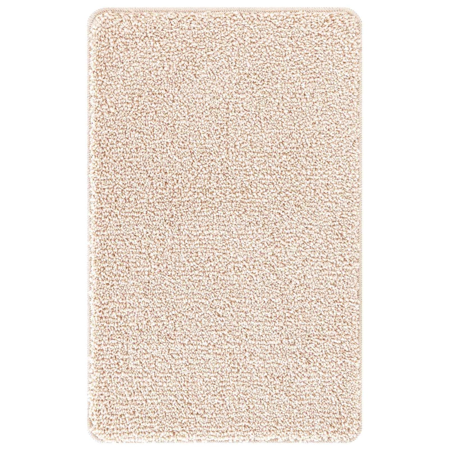 Anti-slip Bath Mat Set 3 pcs Cream PP