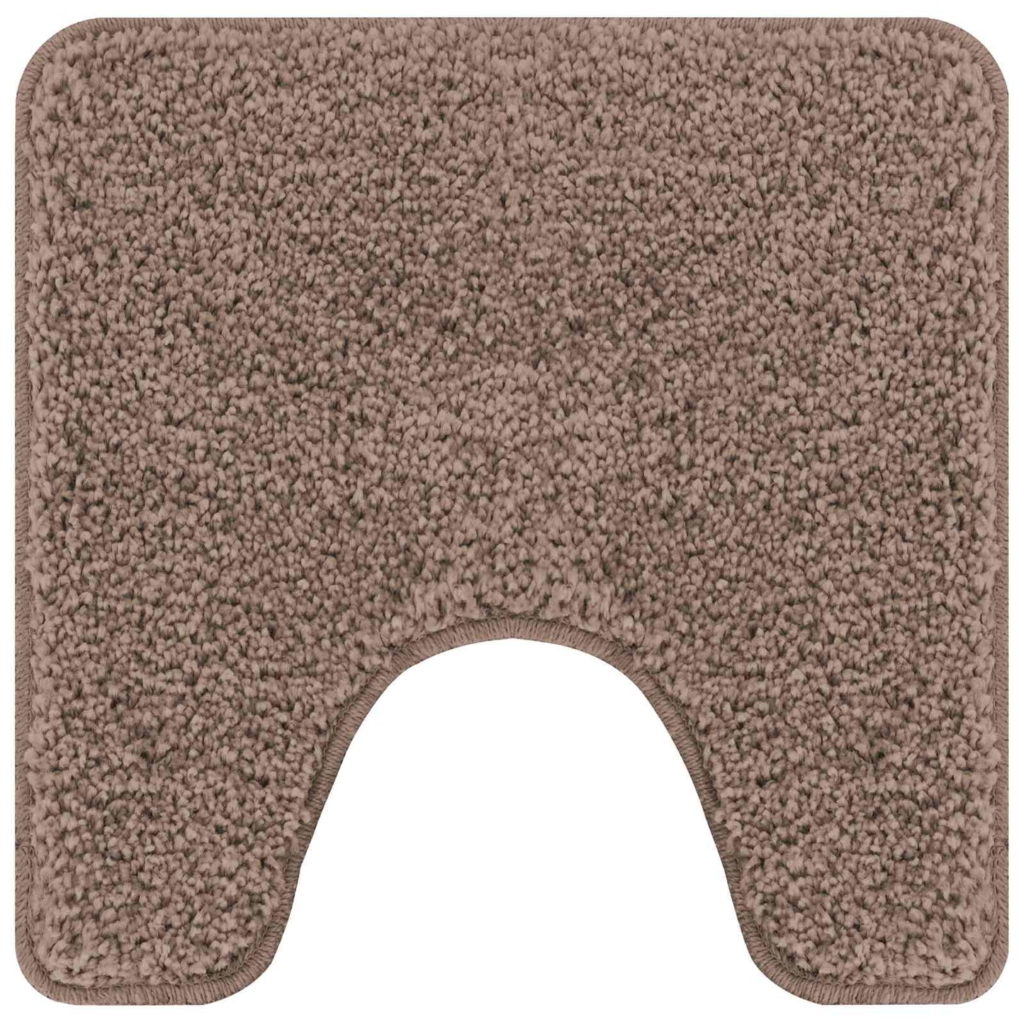 Anti-slip Bath Mat Set 3 pcs Brown PP