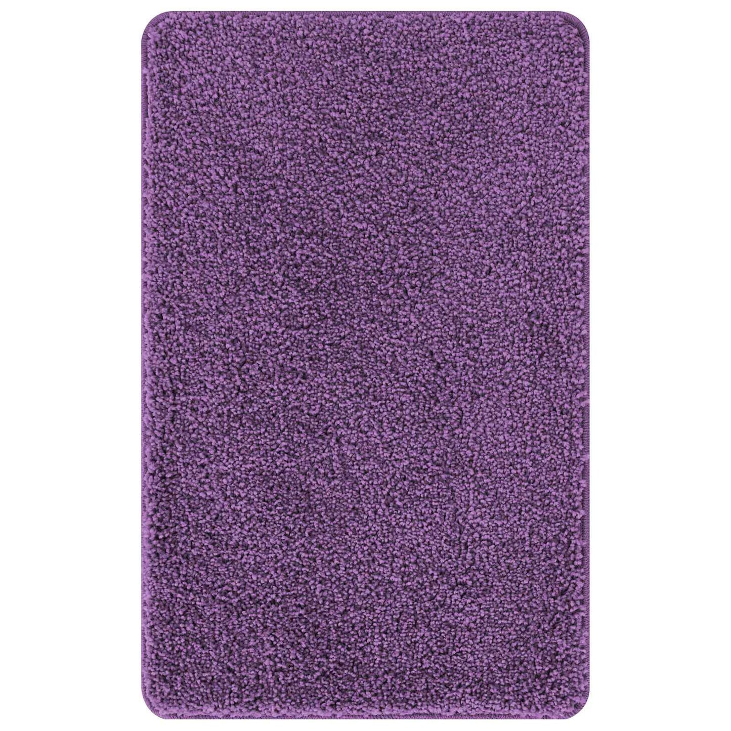 Anti-slip Bath Mat Set 3 pcs Purple PP