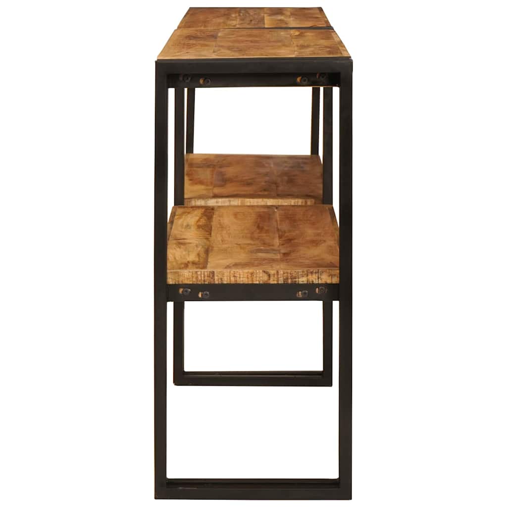 Console Table Brown 160 x 33 x 75 cm Solid Mango Wood