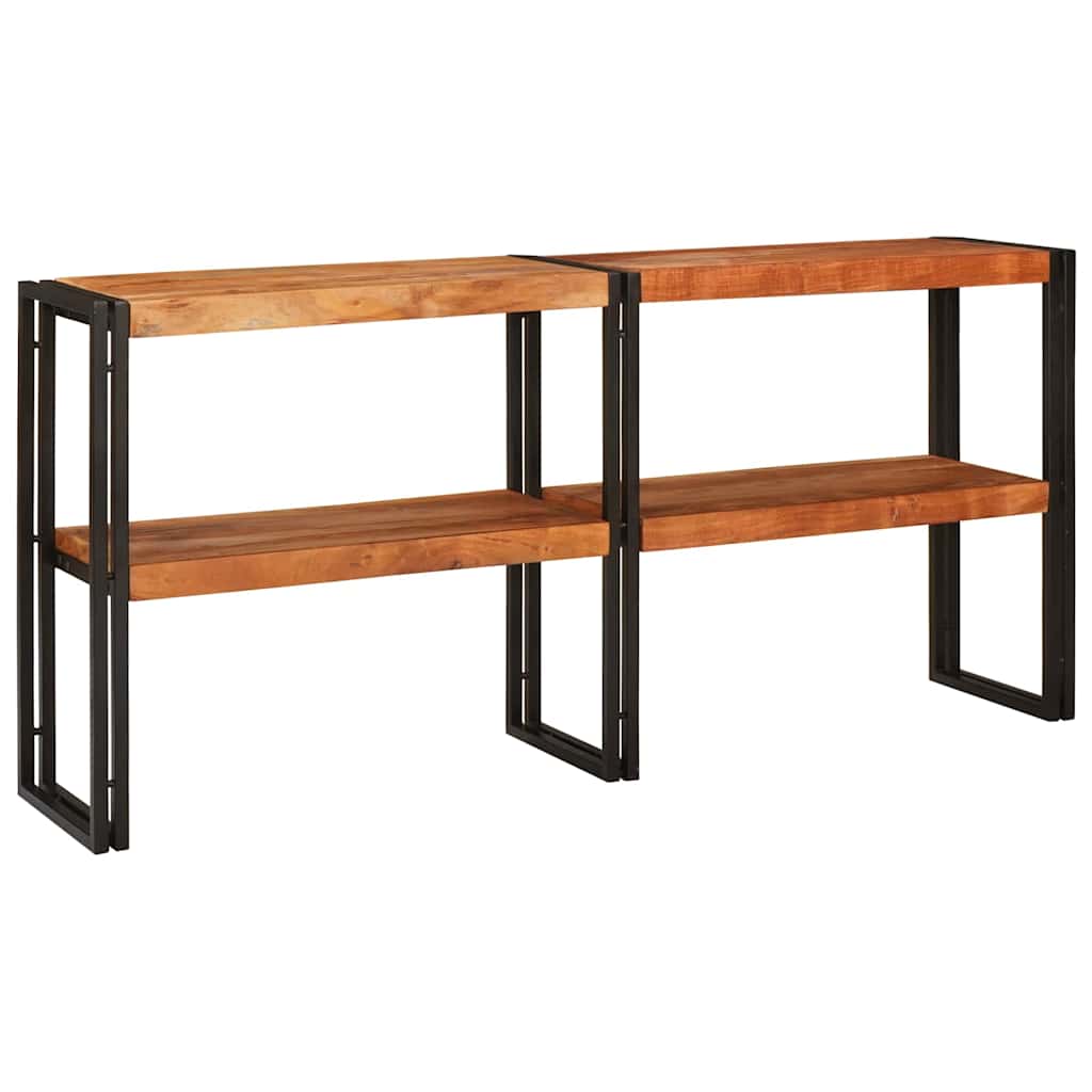 Console Table Brown 160 x 33 x 75 cm Solid Acacia Wood