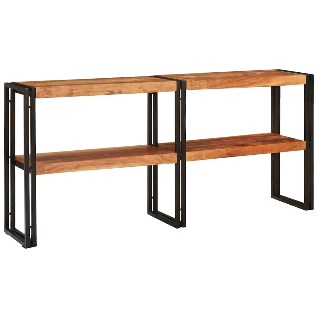 Console Table Brown 160 x 33 x 75 cm Solid Acacia Wood