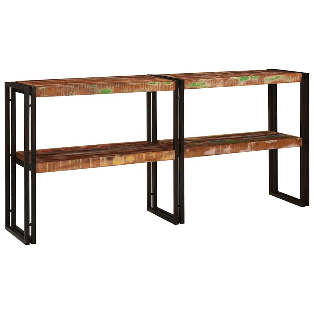 Console Table Multicolour 160 x 33 x 75 cm Solid Reclaim Wood