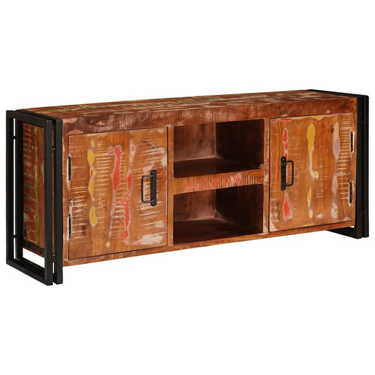 TV Cabinet Multicolour 120 x 33 x 50 cm Solid reclaimed wood