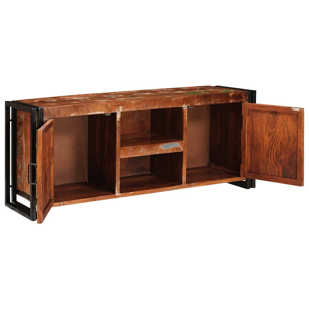 TV Cabinet Multicolour 120 x 33 x 50 cm Solid reclaimed wood
