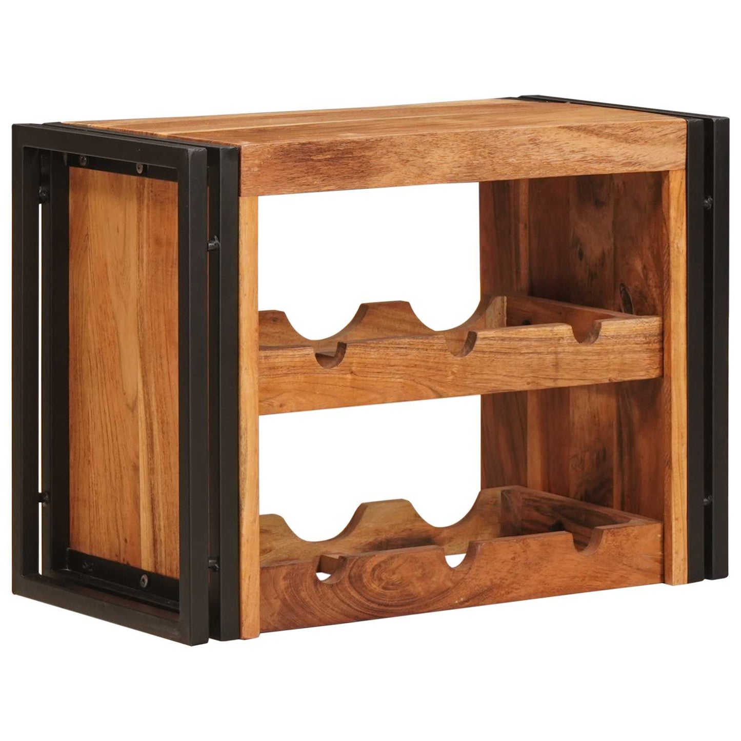 Wine Rack Brown 60 x 45 x 33 cm Solid Acacia Wood