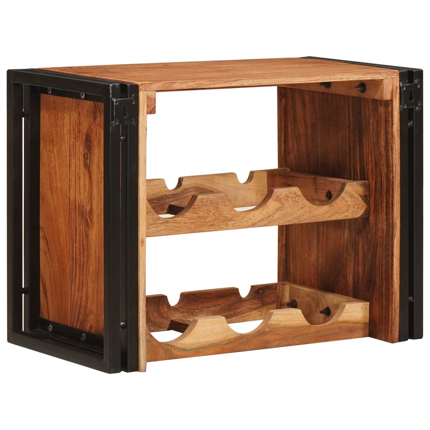 Wine Rack Brown 60 x 45 x 33 cm Solid Acacia Wood