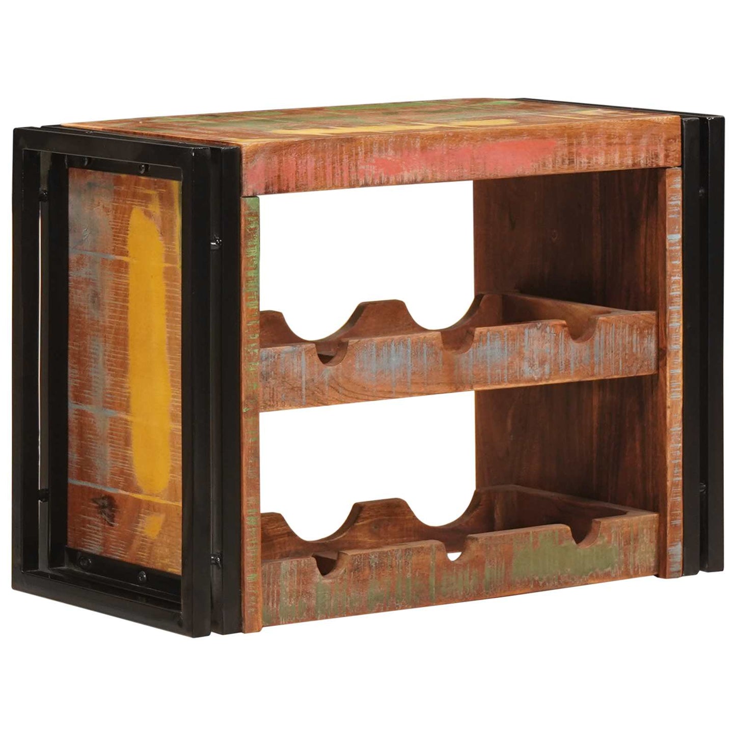 Wine Rack Brown 60 x 45 x 33 cm Solid Reclaimed Wood