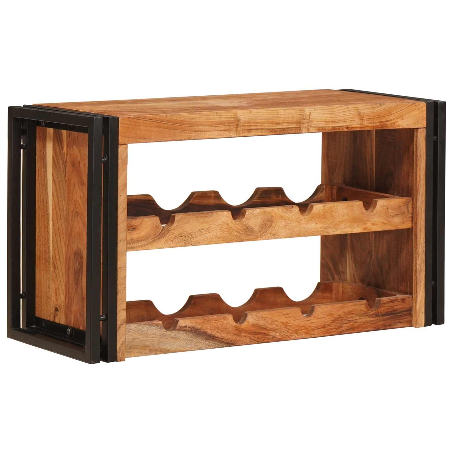 Wine Rack Brown 80 x 45 x 33 cm Solid Acacia Wood