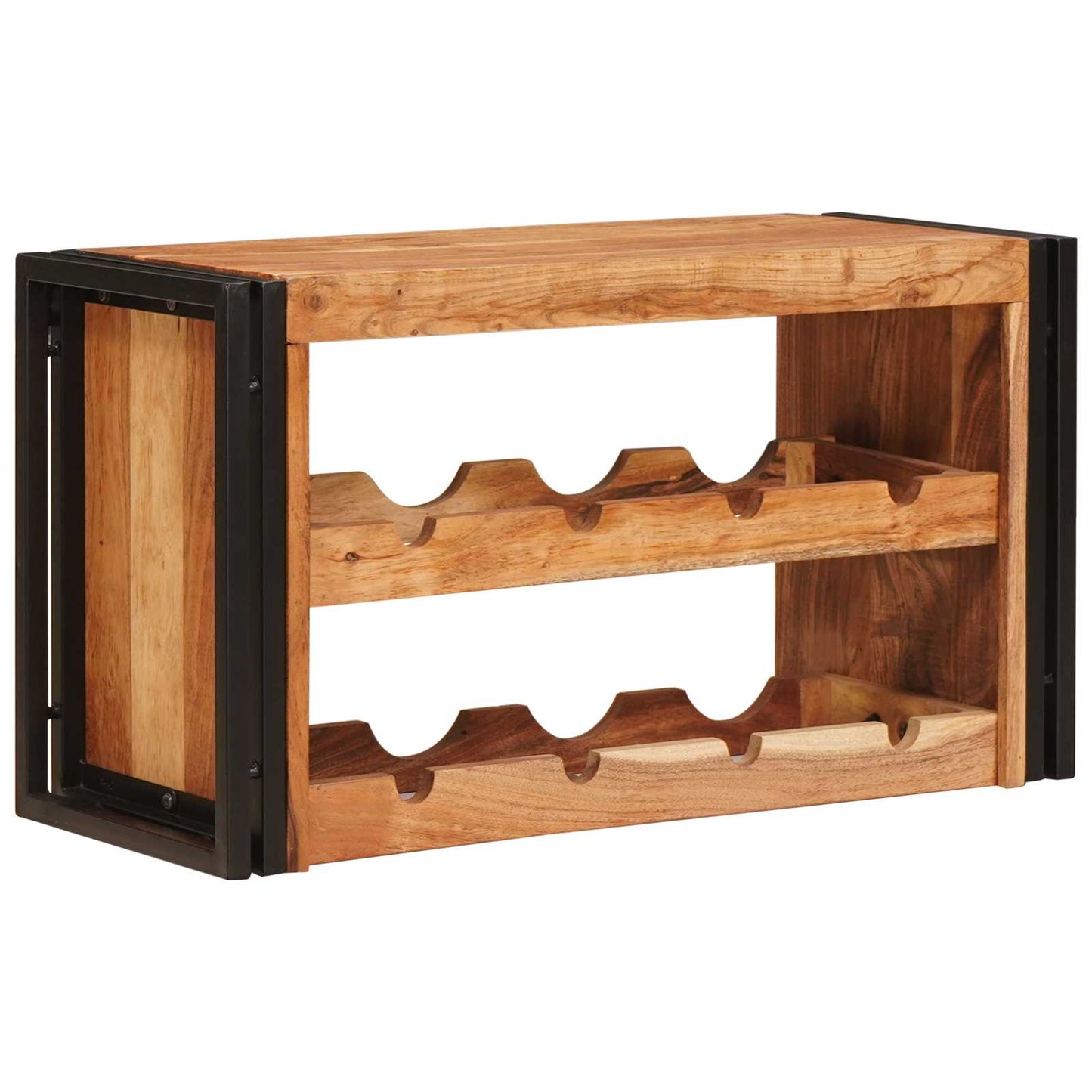 Wine Rack Brown 80 x 45 x 33 cm Solid Acacia Wood
