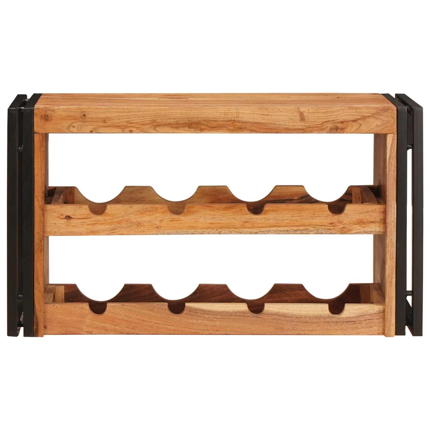 Wine Rack Brown 80 x 45 x 33 cm Solid Acacia Wood