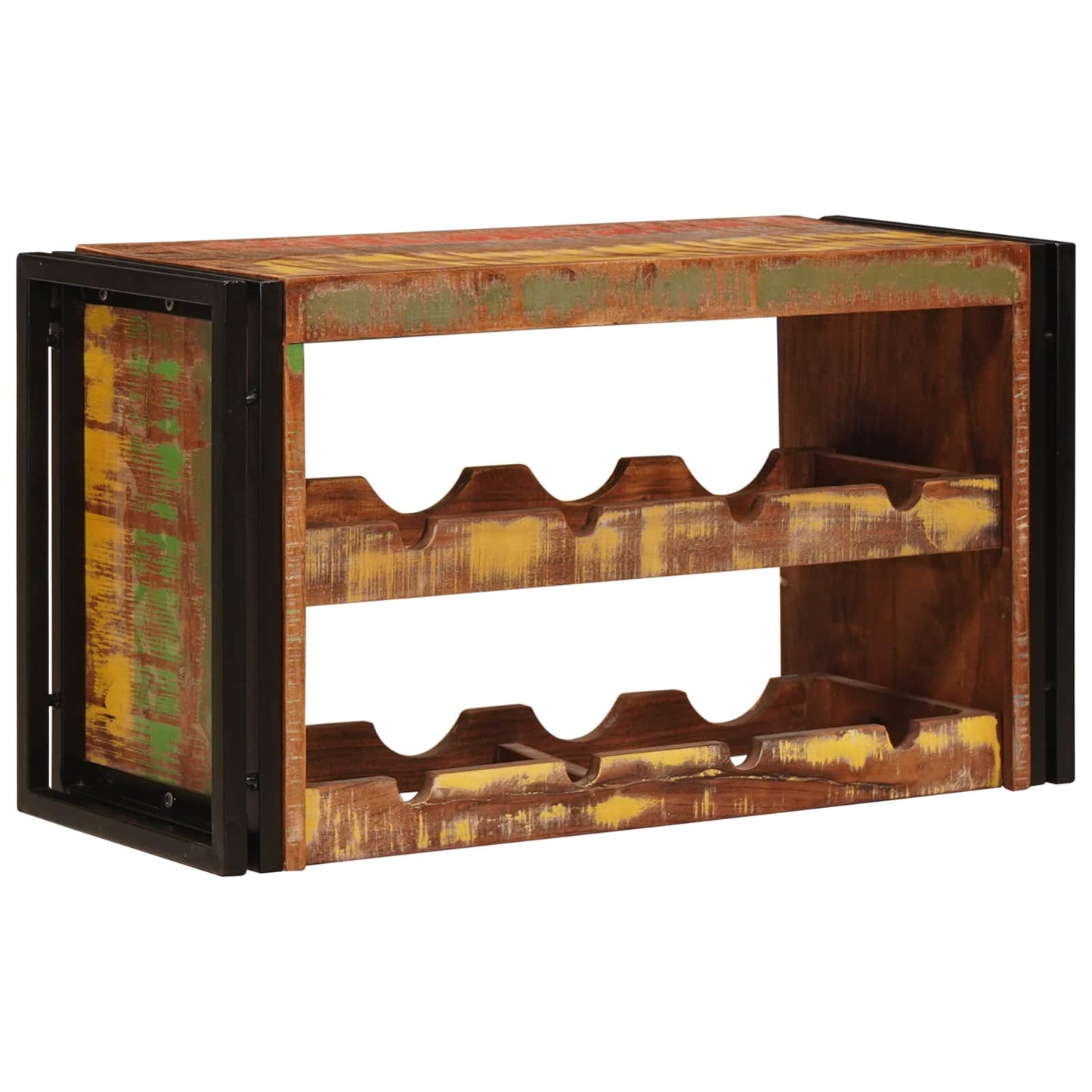 Wine Rack Brown 80 x 45 x 33 cm Solid Reclaimed Wood