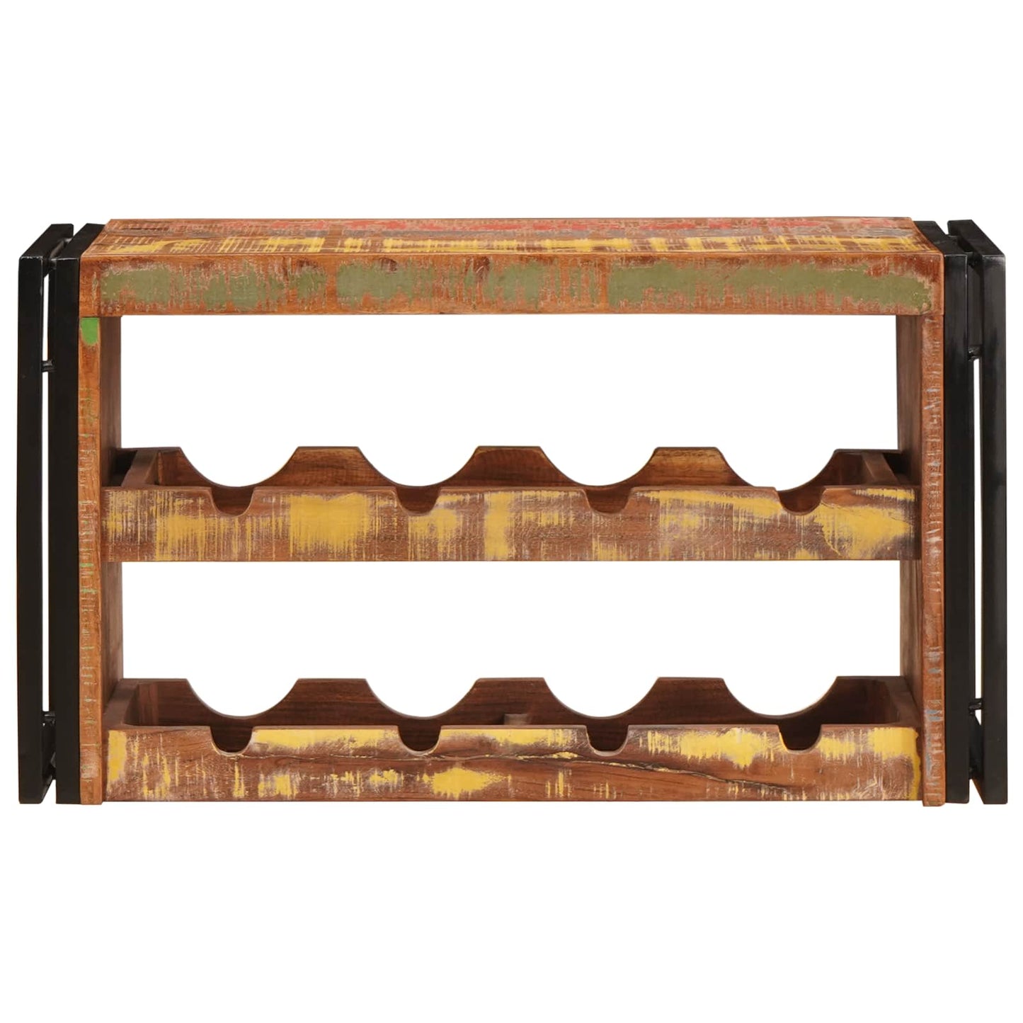 Wine Rack Brown 80 x 45 x 33 cm Solid Reclaimed Wood