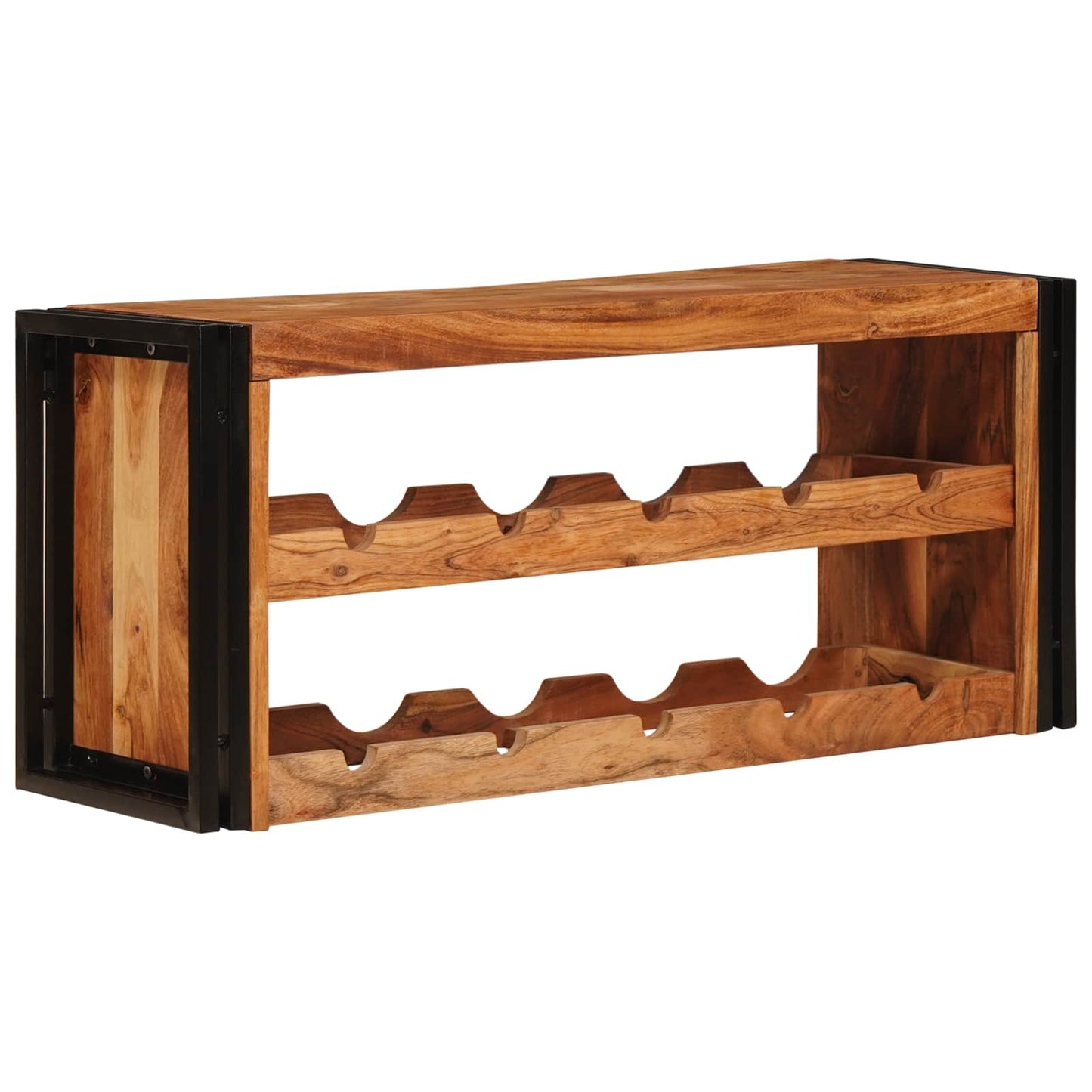 Wine Rack Brown 100 x 45 x 33 cm Solid Acacia Wood
