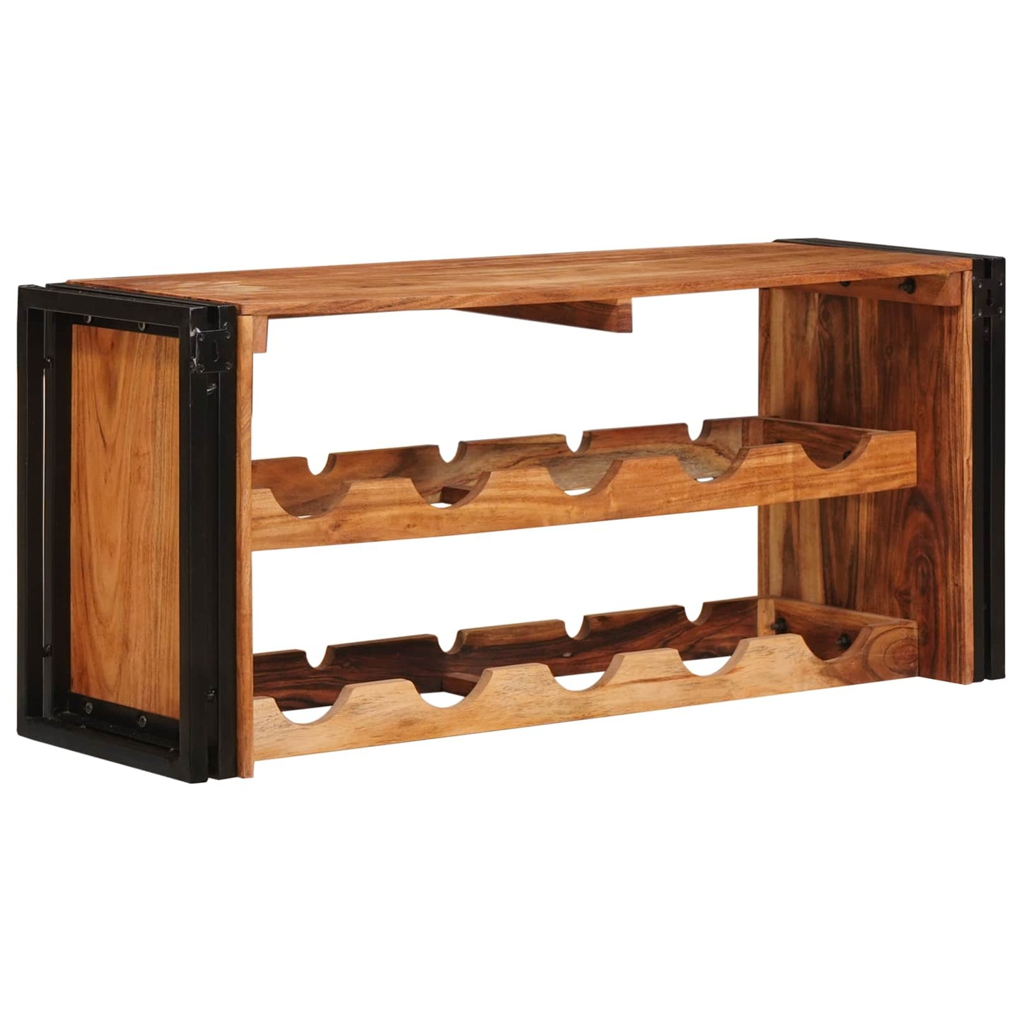 Wine Rack Brown 100 x 45 x 33 cm Solid Acacia Wood