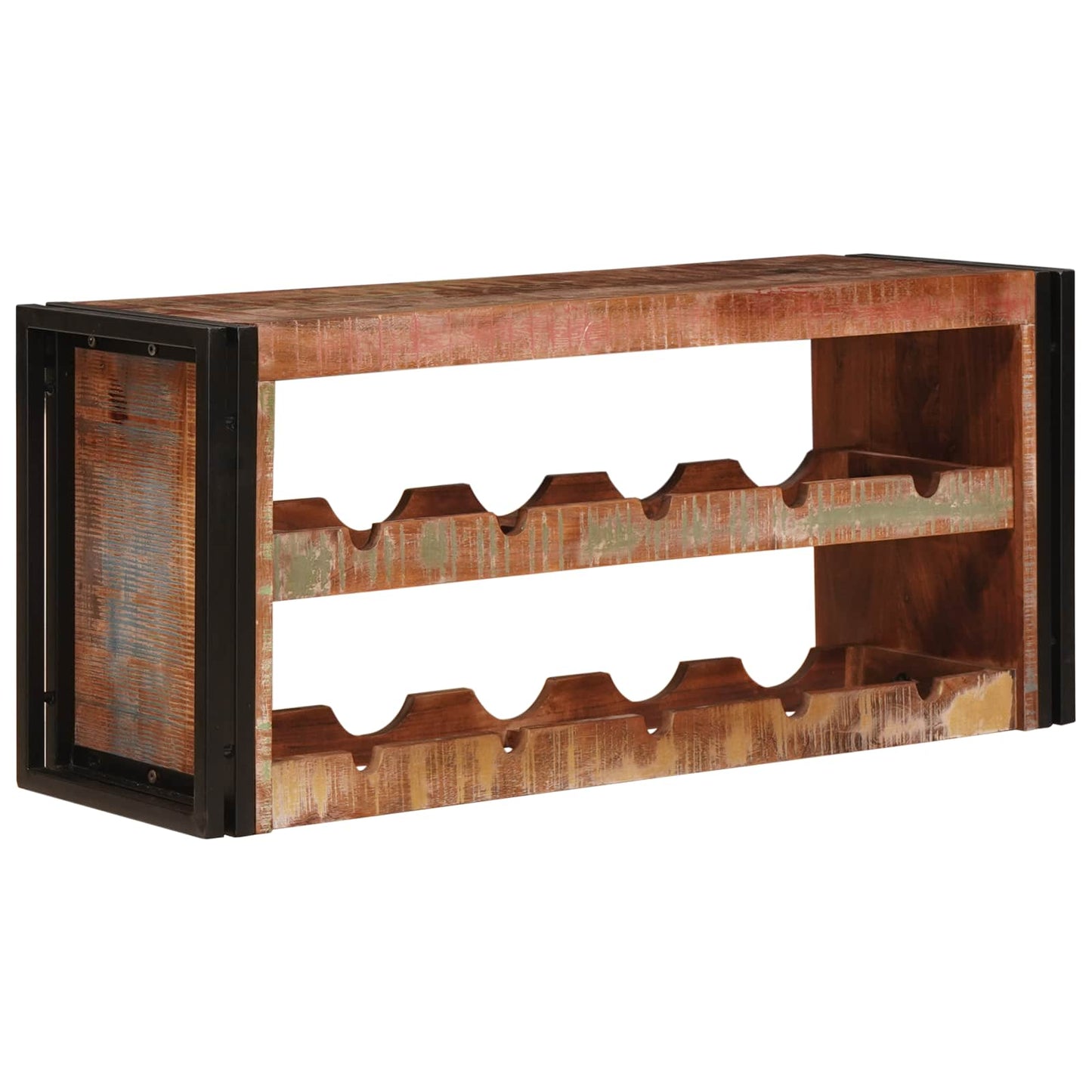 Wine Rack Brown 100 x 45 x 33 cm Solid Reclaimed Wood