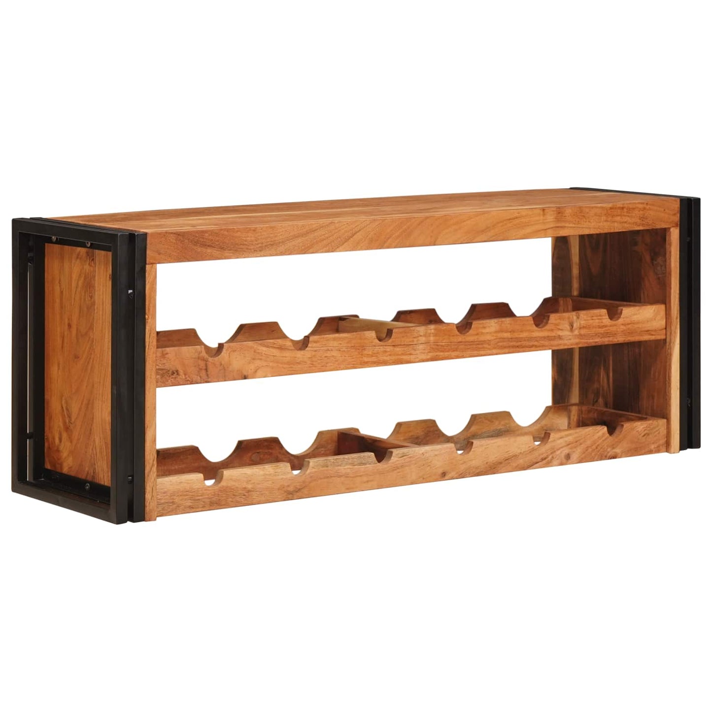 Wine Rack Brown 120 x 45 x 33 cm Solid Acacia Wood