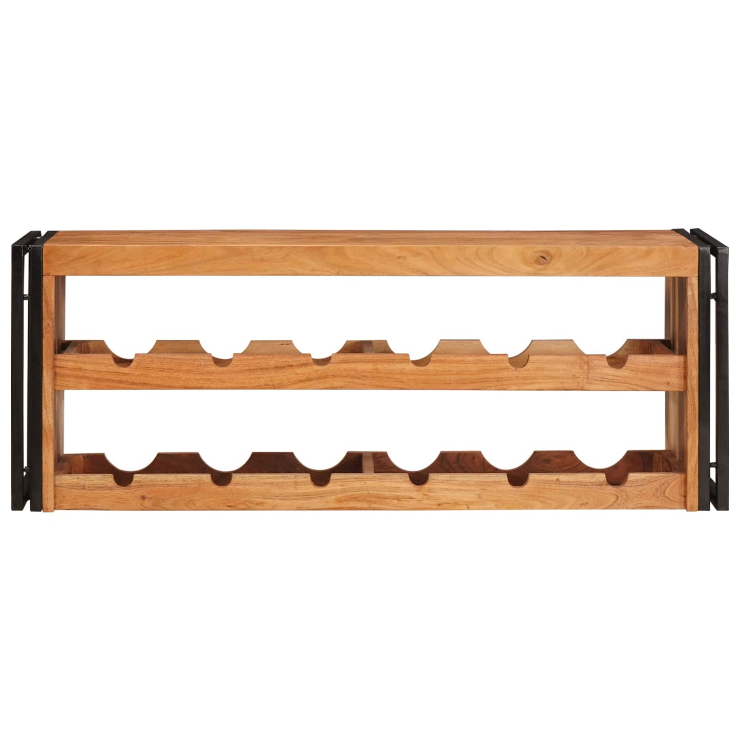 Wine Rack Brown 120 x 45 x 33 cm Solid Acacia Wood