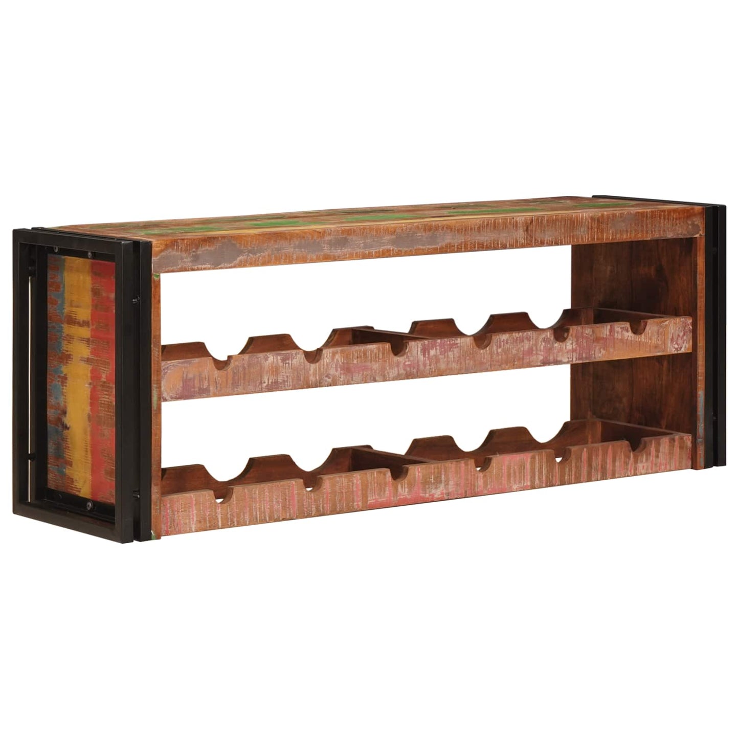 Wine Rack Brown 120 x 45 x 33 cm Solid Reclaimed Wood