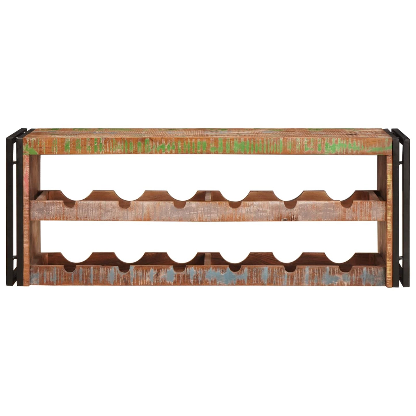Wine Rack Brown 120 x 45 x 33 cm Solid Reclaimed Wood