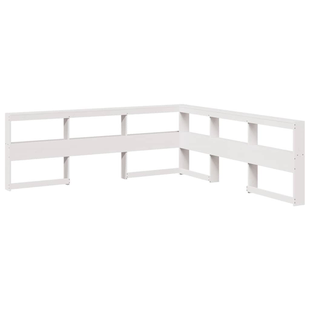 vidaXL Bookcase Bed without Mattress White 100x200cm Solid Wood Pine