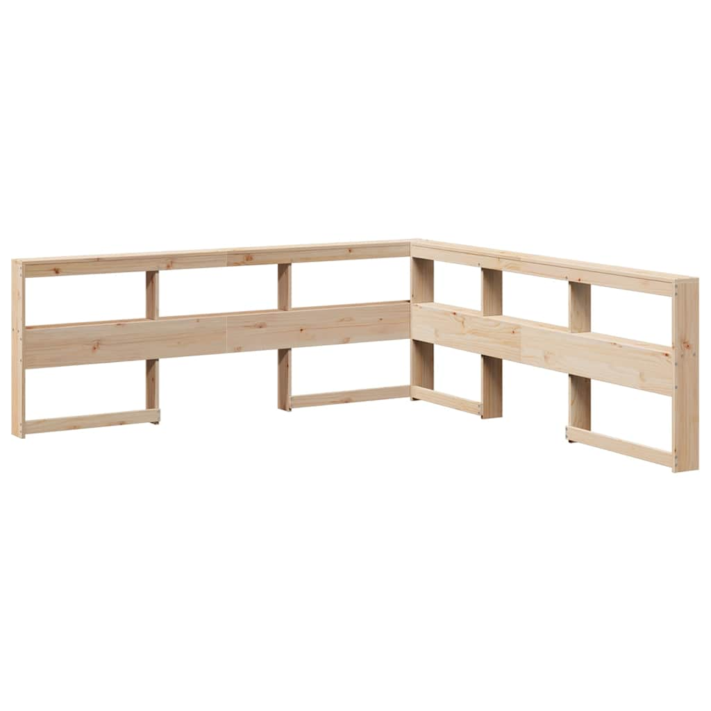 vidaXL Bookcase Bed without Mattress 90x200cm Solid Wood Pine