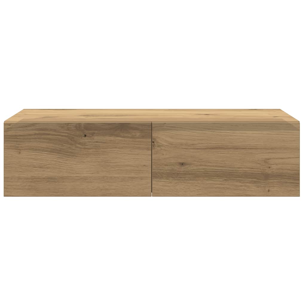 Wall Shelf with Drawers Artisian Oak 60x26.5x15 cm Engineered Wood