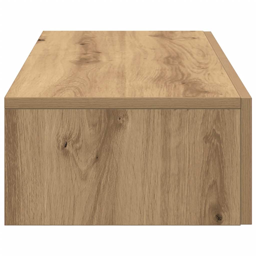 Wall Shelf with Drawers Artisian Oak 80x33x17 cm Engineered Wood