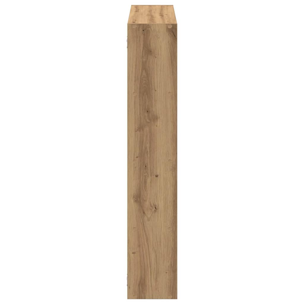 Wall Cube Shelf 12 Compartments Artisian Oak Engineered Wood