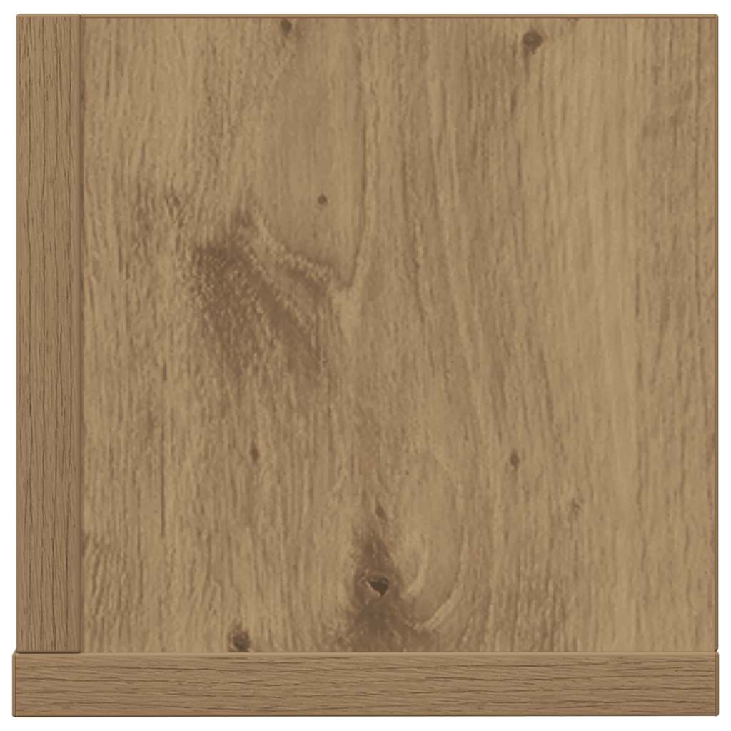Wall Shelves 2 pcs Artisan Oak 100x16.5x16.5 cm Engineered Wood