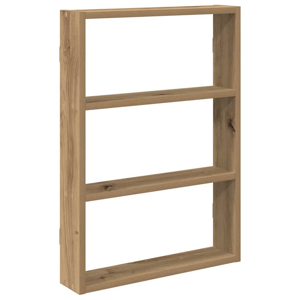 Wall Shelf Artisan Oak 43x9x60 cm Engineered Wood