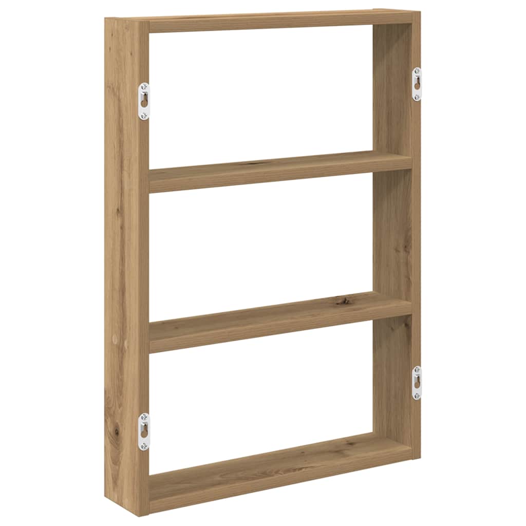 Wall Shelf Artisan Oak 43x9x60 cm Engineered Wood