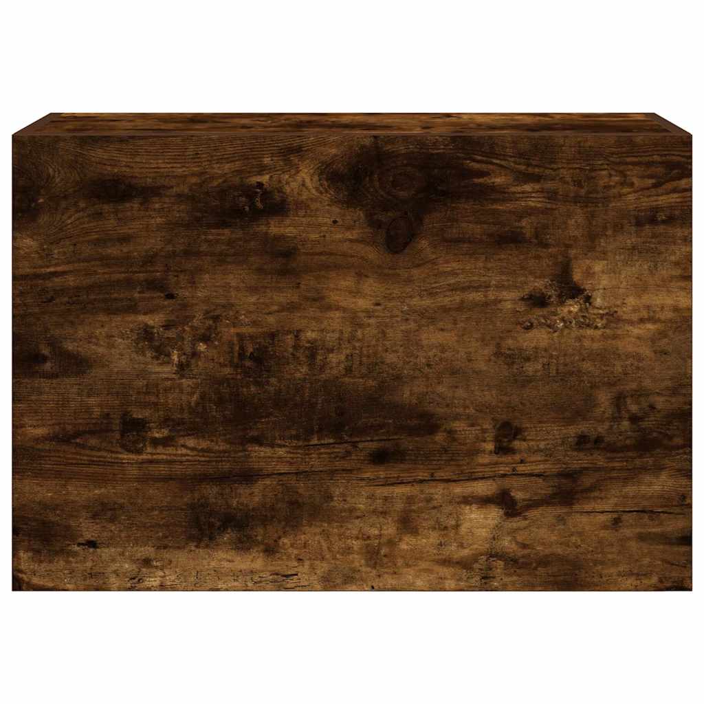 Bathroom Wall Cabinet Smoked Oak 60x25x40 cm Engineered Wood