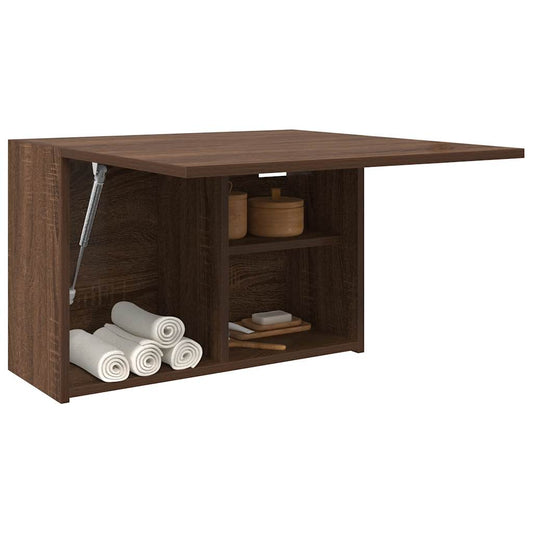 vidaXL Bathroom Wall Cabinet Brown Oak 60x25x40 cm Engineered Wood