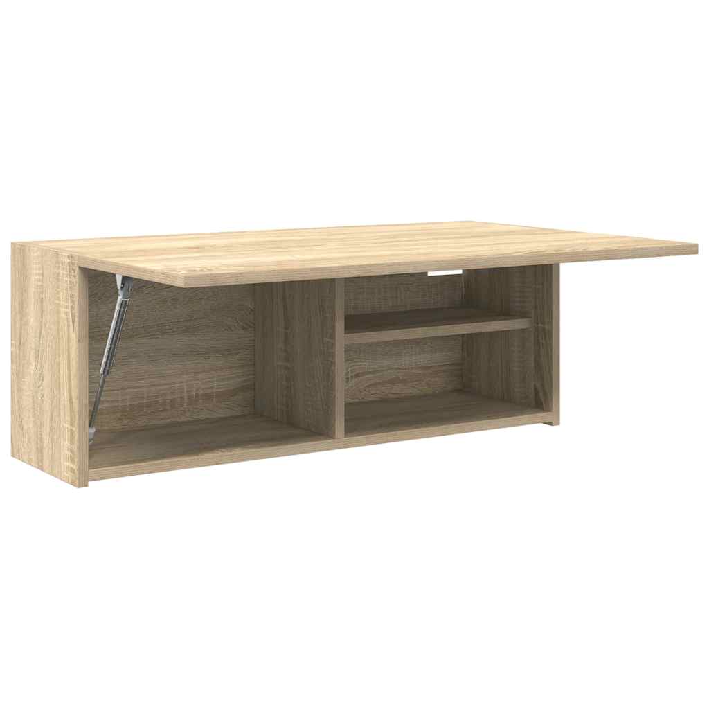 vidaXL Bathroom Wall Cabinet Sonoma Oak 80x25x30 cm Engineered Wood