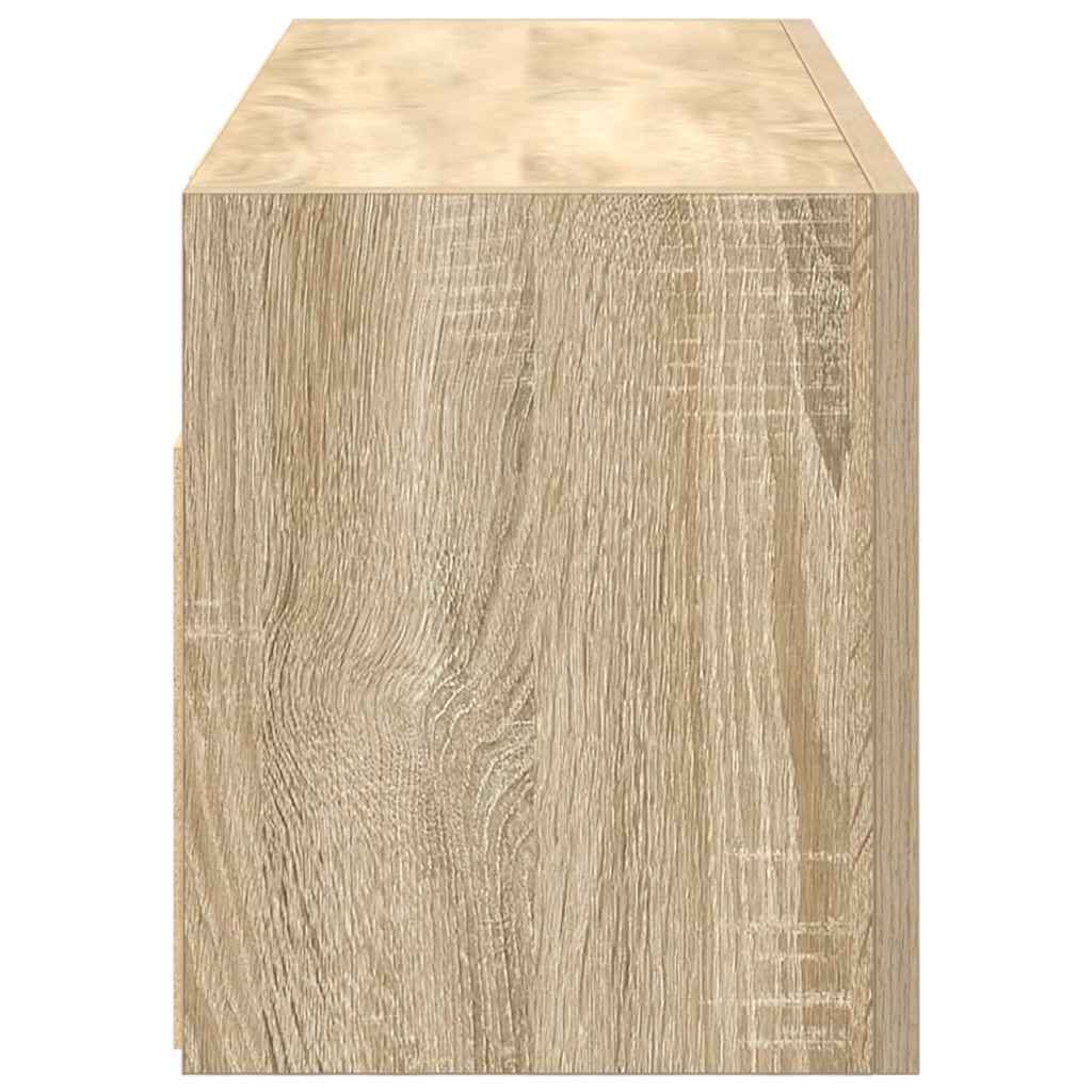 vidaXL Bathroom Wall Cabinet Sonoma Oak 80x25x30 cm Engineered Wood