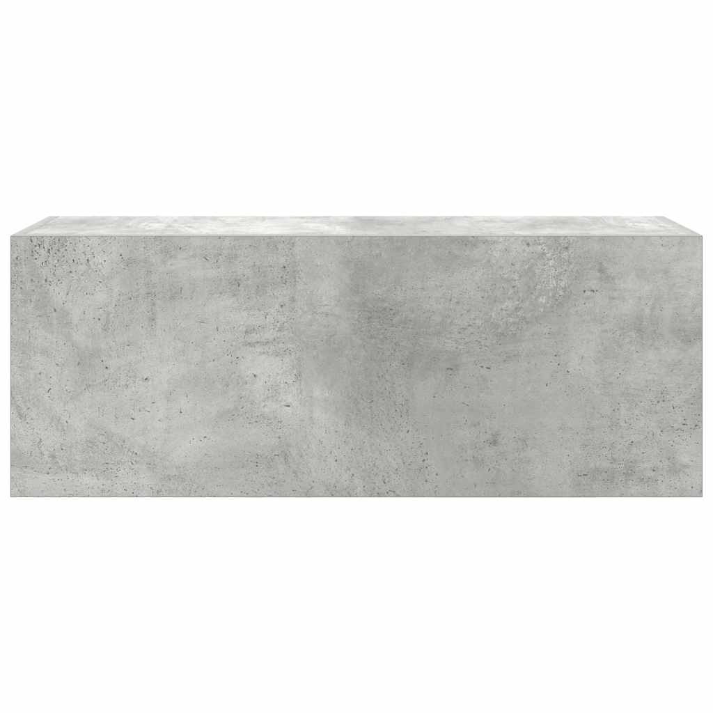 vidaXL Bathroom Wall Cabinet Concrete Grey 80x25x30 cm Engineered Wood