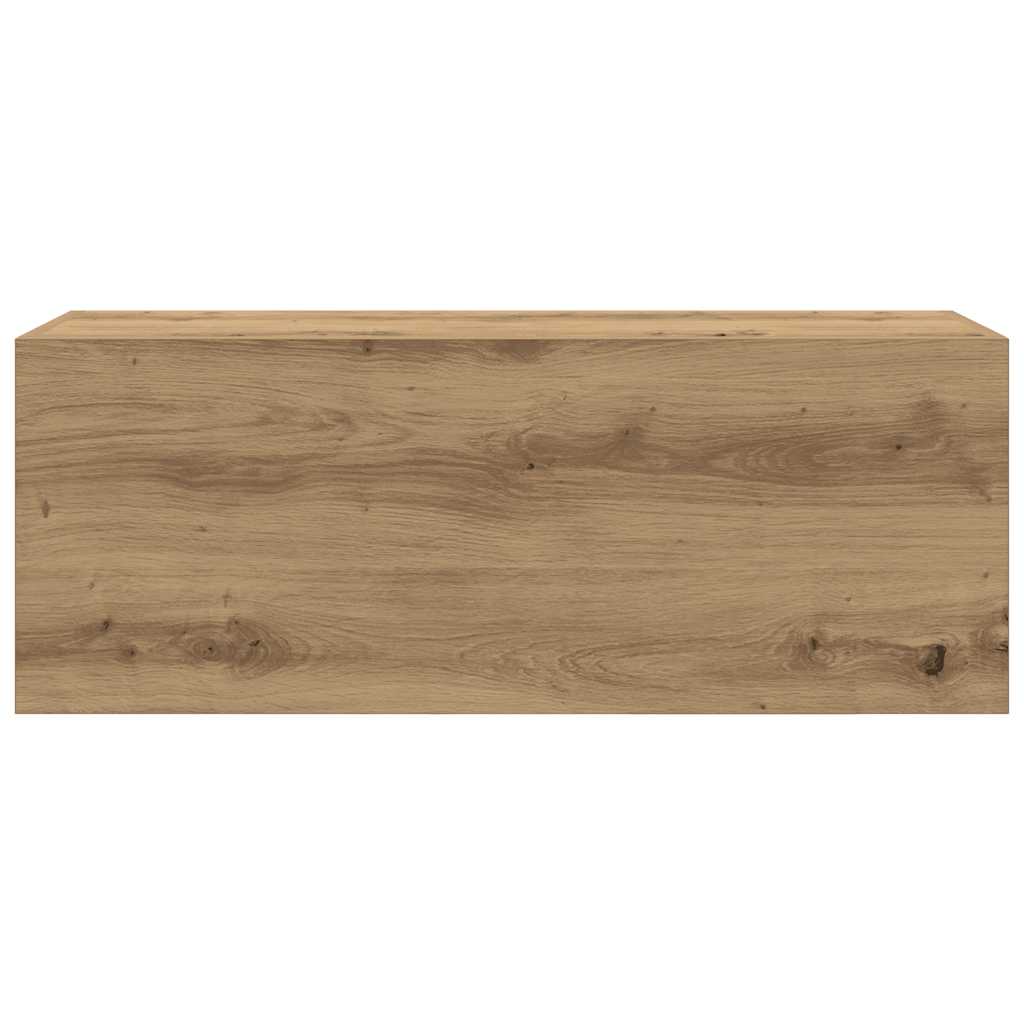 Bathroom Wall Cabinet Artisan Oak 80x25x30 cm Engineered Wood