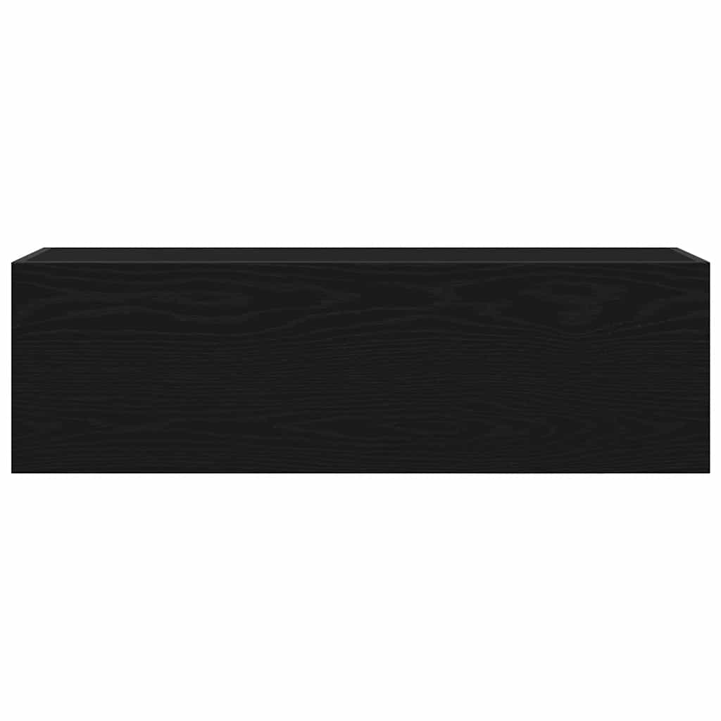 Bathroom Wall Cabinet Black 100x25x30 cm Engineered Wood