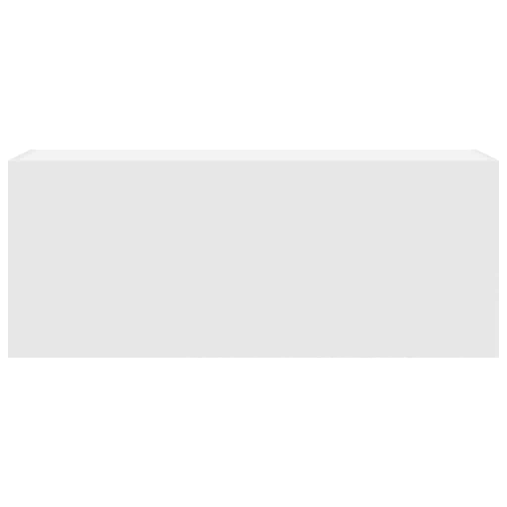 vidaXL Bathroom Wall Cabinet White 100x25x40 cm Engineered Wood