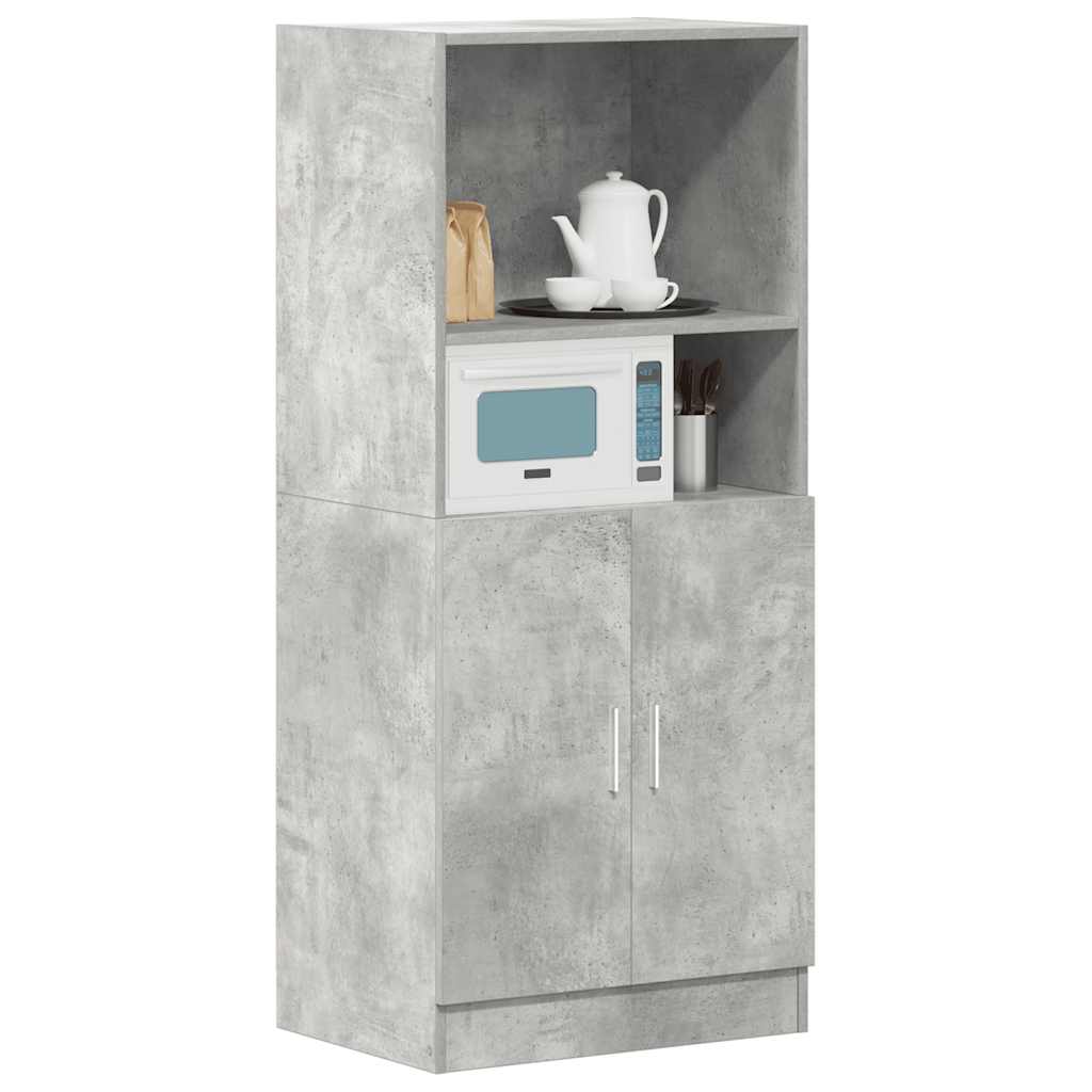 Kitchen Cabinet Concrete Grey 57x41,5x131,5 cm Engineered Wood