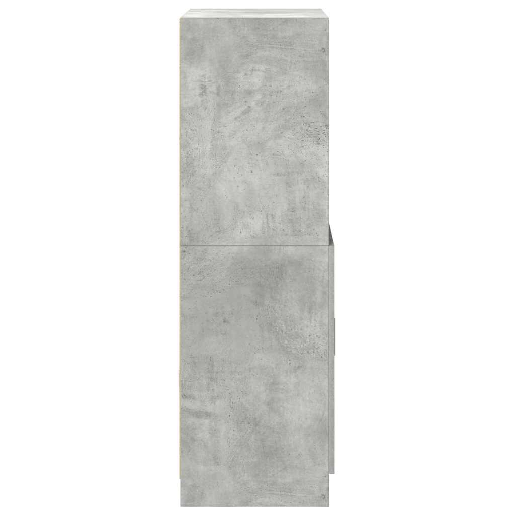 Kitchen Cabinet Concrete Grey 57x41,5x131,5 cm Engineered Wood